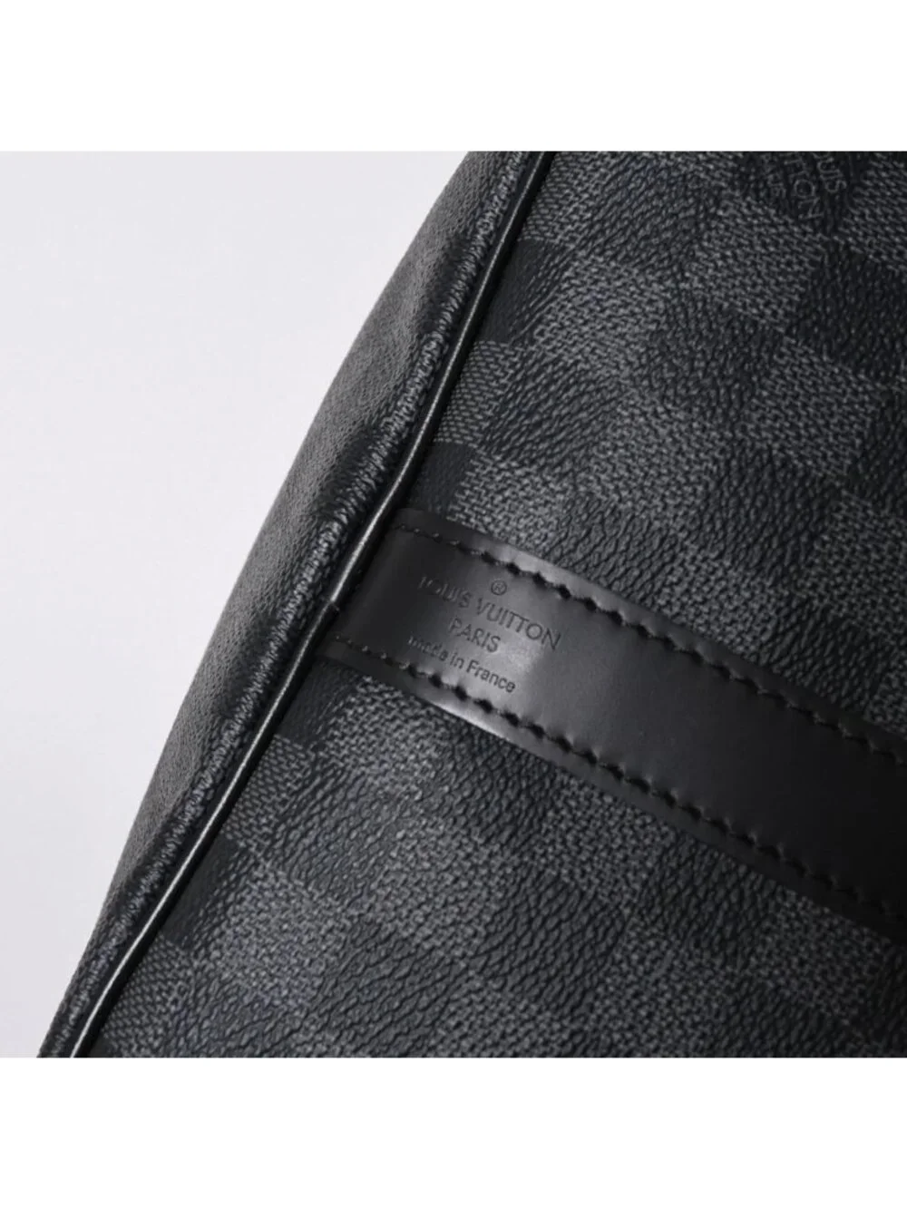 Louis Vuitton Keepall Bandouliere 55 Boston Bag Damier Graphite Black
